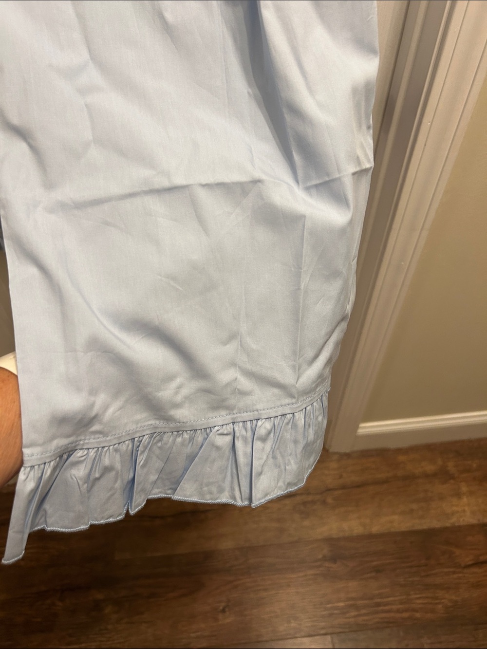 Light Blue Ruffle-Trim Sleep Set NWT - Picture 9 of 10
